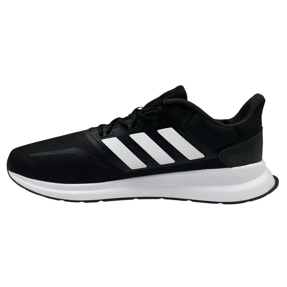 Adidas Men Runfalcon Athletic Running Shoe Size 12 Black White Comfort Sneakers